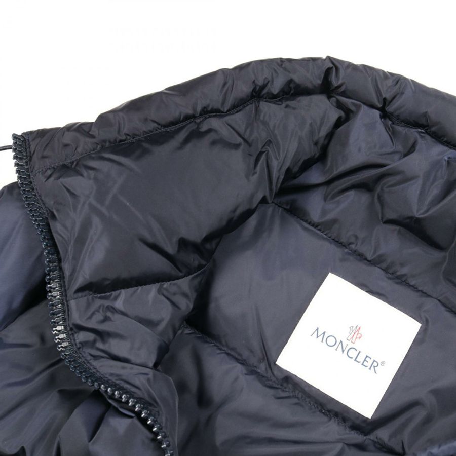 MONCLER VIBURNUM 羽絨衣外套 #0 尼龍海軍藍 二手 女款-4