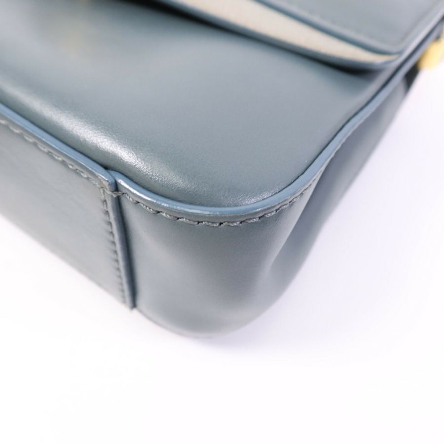 Chloe 牛皮皮革Small C Double Carry Bag金扣肩背袋-9