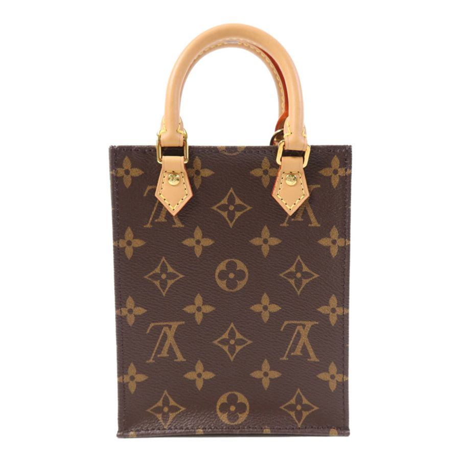 LOUIS VUITTON Monogram Petit Sac Plat金扣手挽肩背兩用袋-2