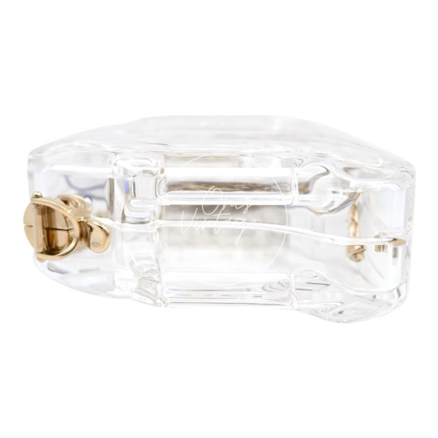 中古 Chanel 香奈兒 Chanel Glass Bag汽油桶透明 晚宴包 限量款手拿包-5