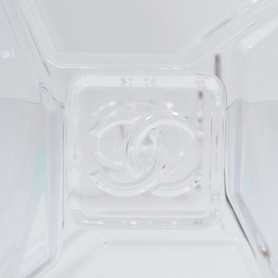 中古 Chanel 香奈兒 Chanel Glass Bag汽油桶透明 晚宴包 限量款手拿包-6