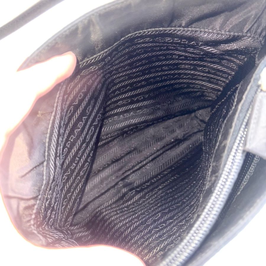 Prada 經典黑色尼龍托特包 Nylon tote bag 單肩包 手提包 23cm-18