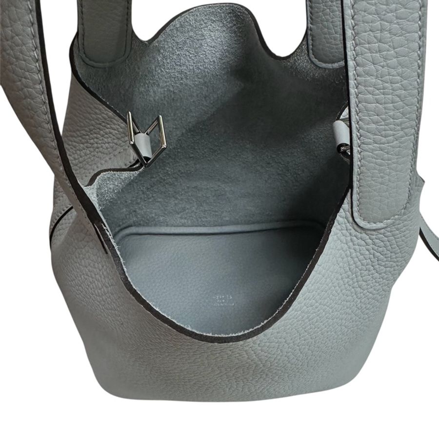 全新Hermès Picotin Lock 18 T/C CK8U Bleu Glacier冰川藍-5