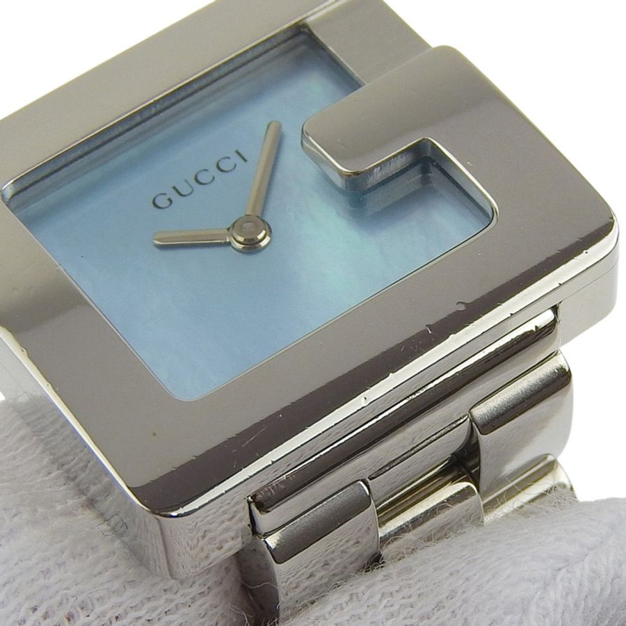 Gucci G 腕錶 3600J 不鏽鋼石英模擬顯示藍色錶盤 女士款-7