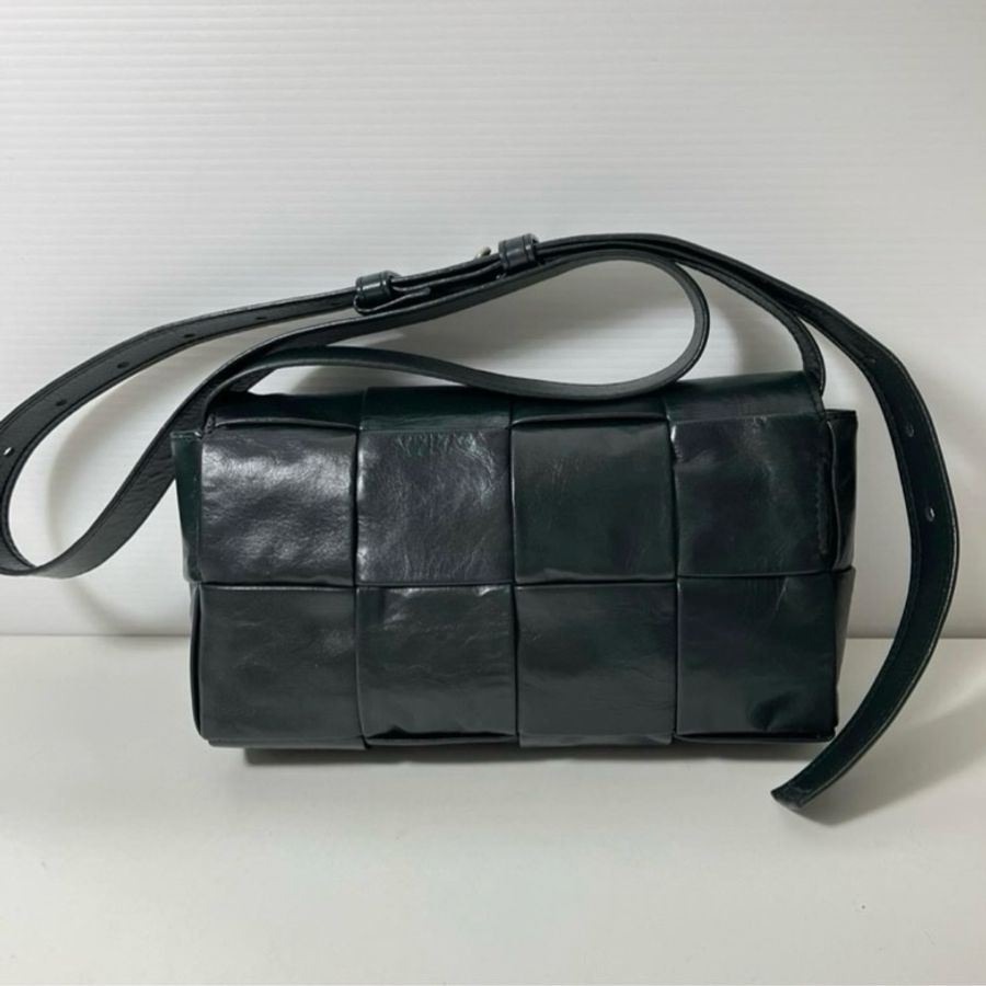 Cassette Belt Bag 4X2 8格 深墨綠色 亮牛皮-1
