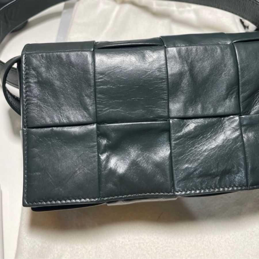 Cassette Belt Bag 4X2 8格 深墨綠色 亮牛皮-6