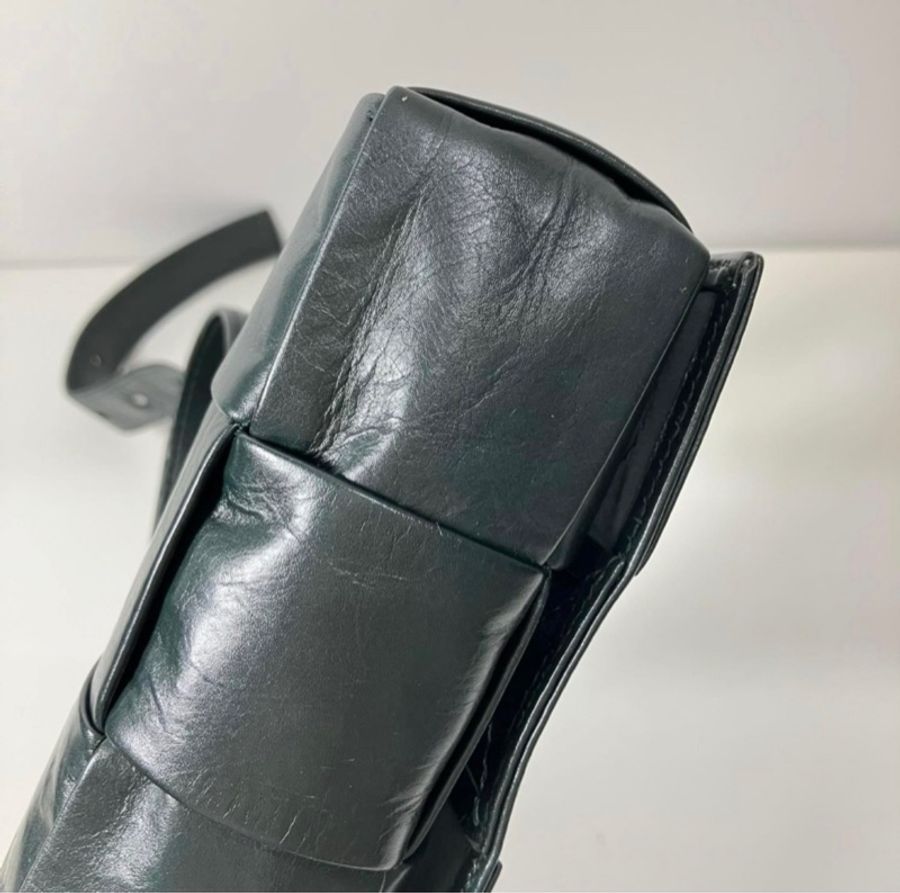 Cassette Belt Bag 4X2 8格 深墨綠色 亮牛皮-11