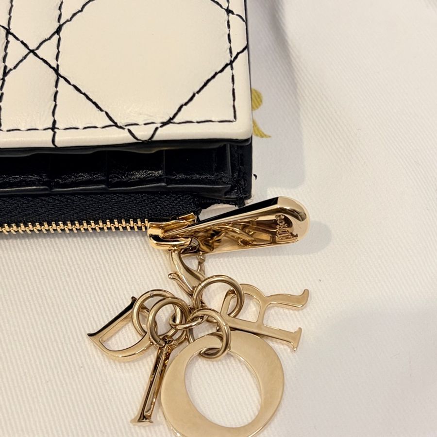 DIOR 短夾 Lady Dior Dahlia 日本限定款-2