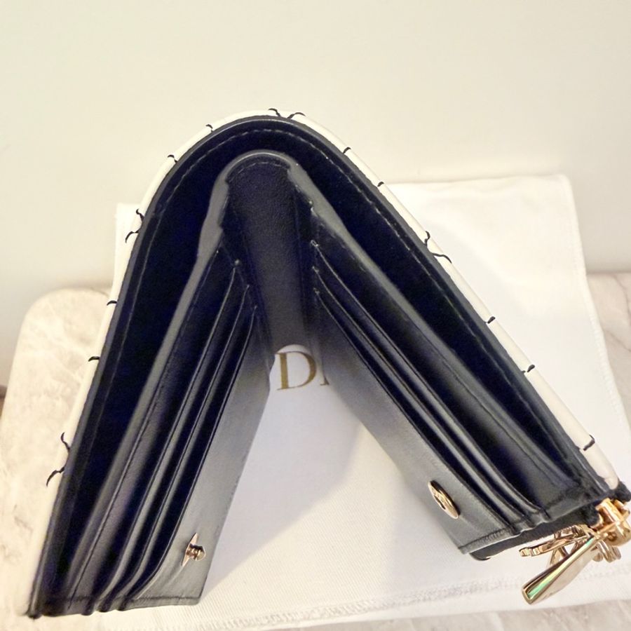 DIOR 短夾 Lady Dior Dahlia 日本限定款-5
