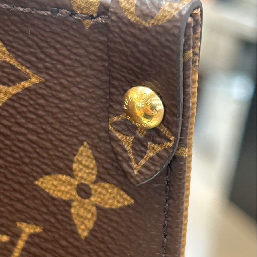 ☕️路易威登托特包LV老花雙拼色onthego MM手提肩背托特包M45321-32