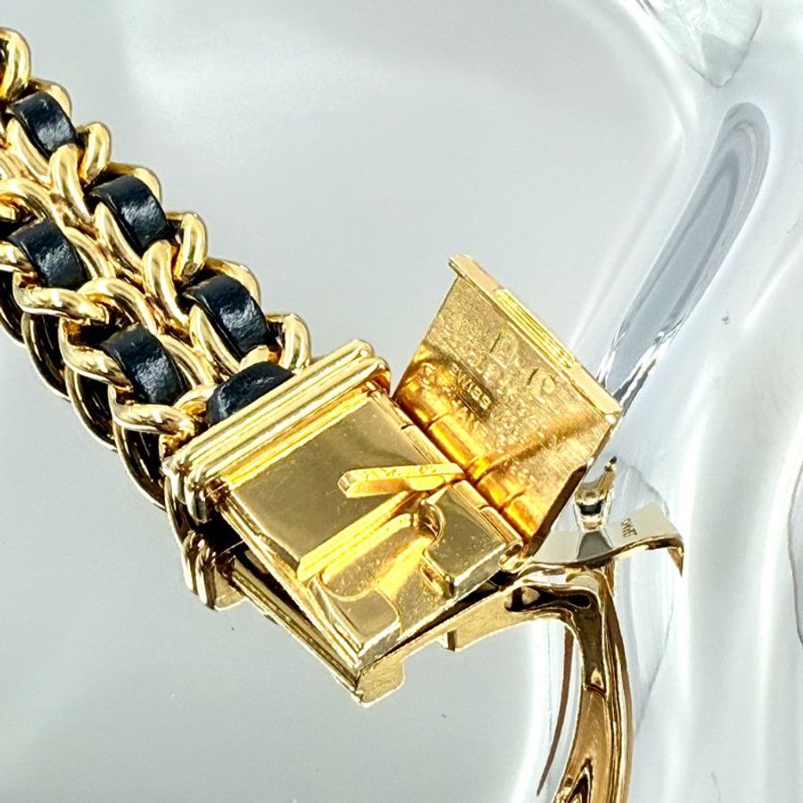 CHANEL - 金色24k鍍金皮穿鍊 Première 首映錶 ╻L號-16