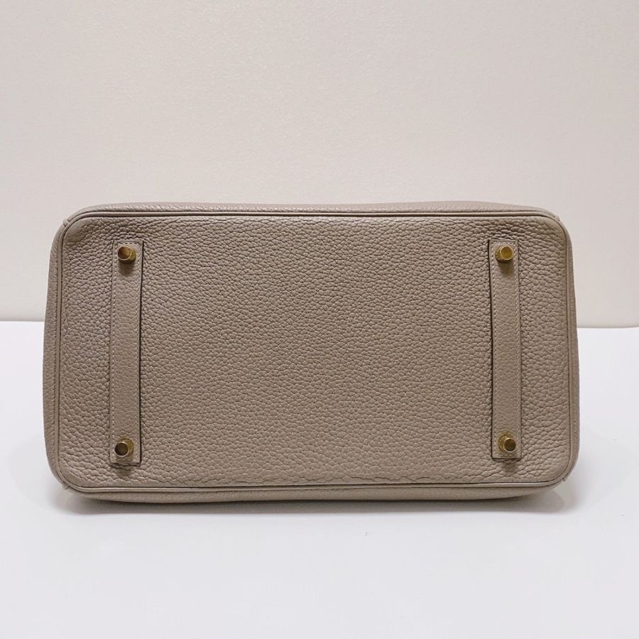 Hermes 銀河灰瀝青灰金扣Brikin35手提包togo皮 35*24*19 98新配件鑰匙鎖塵袋雨衣-4