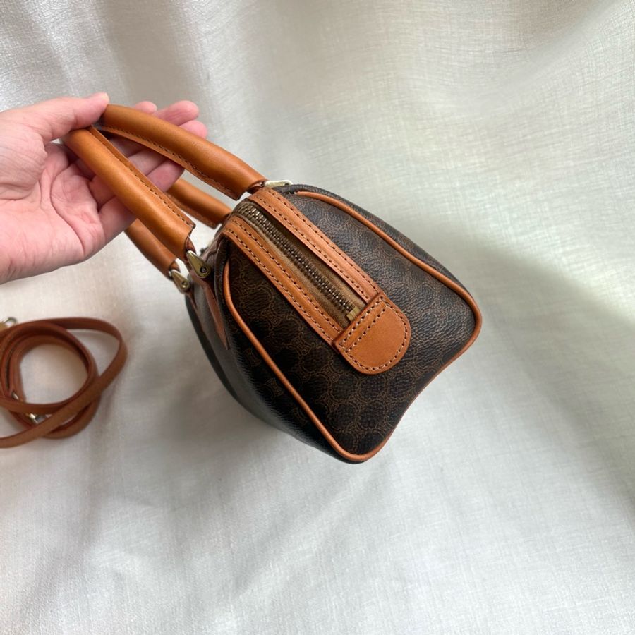 Celine 凱旋門老花波士頓斜挎包 Macadam boston crossbody bag-6