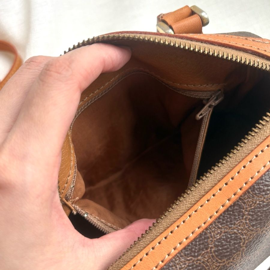 Celine 凱旋門老花波士頓斜挎包 Macadam boston crossbody bag-18