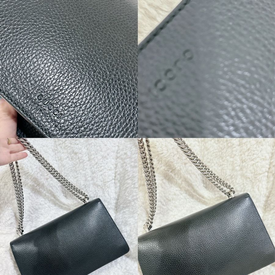 二手Gucci 經典酒神包黑色中號-61