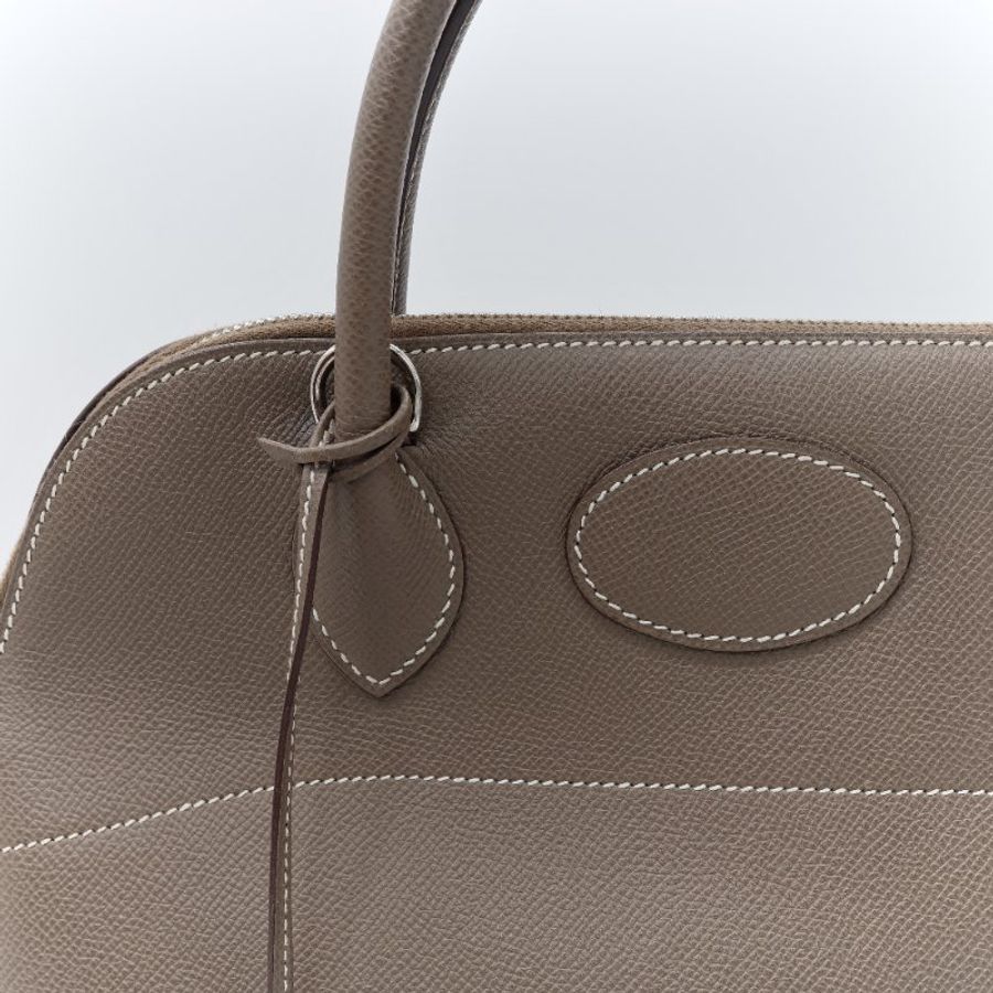 Hermès 愛馬仕 Bolide 31 大象灰色 Clemence 牛皮 手提包 肩背包 兩用包-9