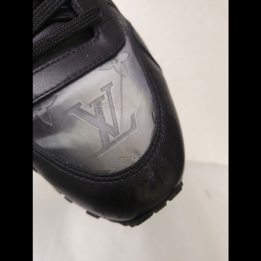㊣✨Louis Vuitton✨**尺寸:7**(附鞋盒)路易威登 LV RUN AWAY 黑武士 老花 黑色 潮流 皮革 拼接 球鞋 休閒鞋 運動鞋/二手鞋/二手精品/保證正品🌳二手樹屋🌳-14