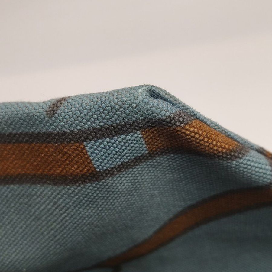 Hermes Steeple單肩包帆布Hunter牛皮藍色棕色框P刻-13