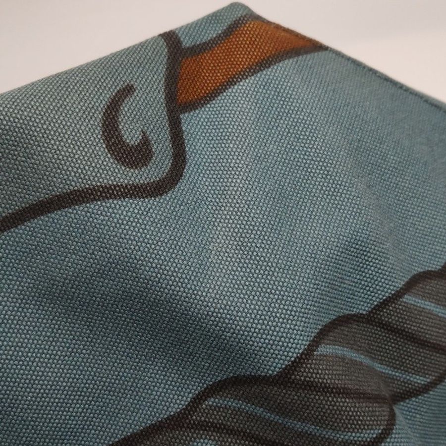 Hermes Steeple單肩包帆布Hunter牛皮藍色棕色框P刻-14