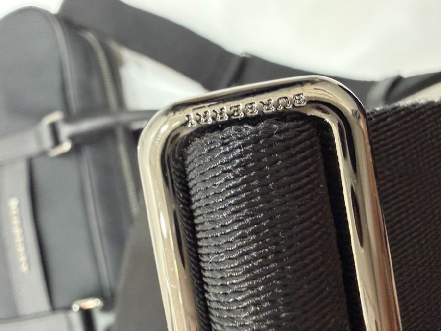 ✨仙闆名牌精品✨ BURBERRY 黑色 尼龍 筆電包 電腦包 公事包 文件包 肩背包 側背包 斜背包-15