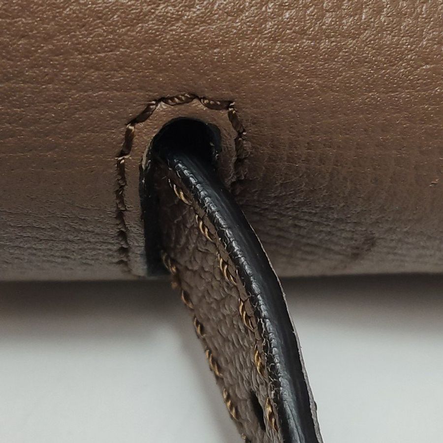 Burberry Camberley中號牛皮帆布純色字母logo單肩包-20