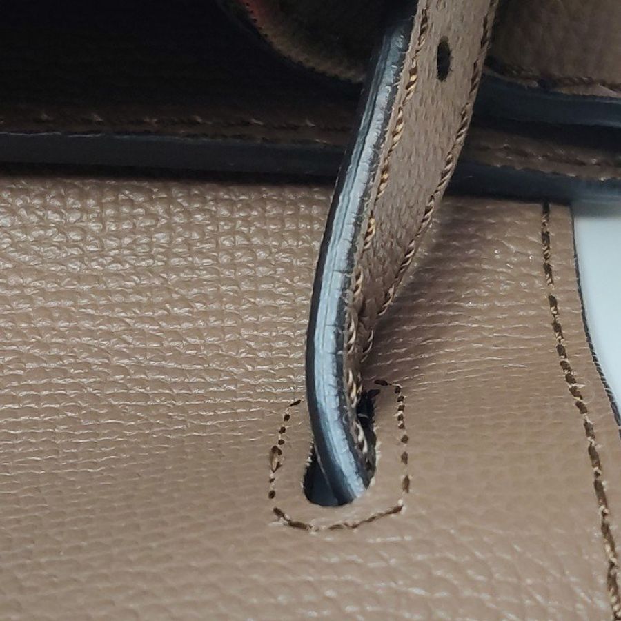 Burberry Camberley中號牛皮帆布純色字母logo單肩包-21