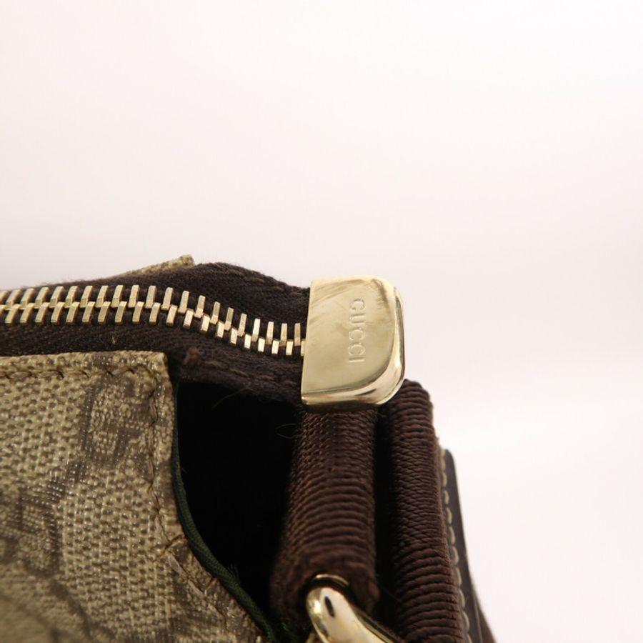 GUCCI 塗層帆布Shoulder Bag金扣肩背袋-13