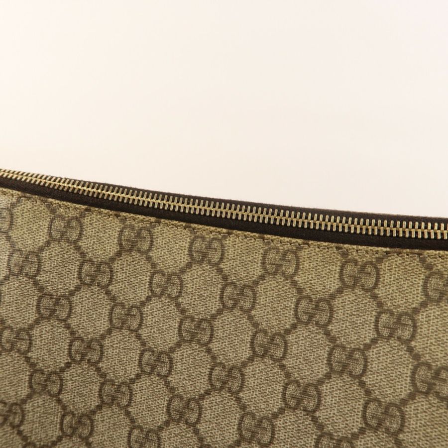 GUCCI 塗層帆布Shoulder Bag金扣肩背袋-15