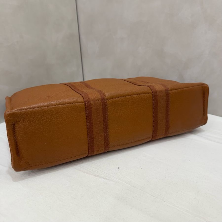 (特價出清 )Hermès 愛馬仕帆布拼皮手提包 購物包 vintage-10