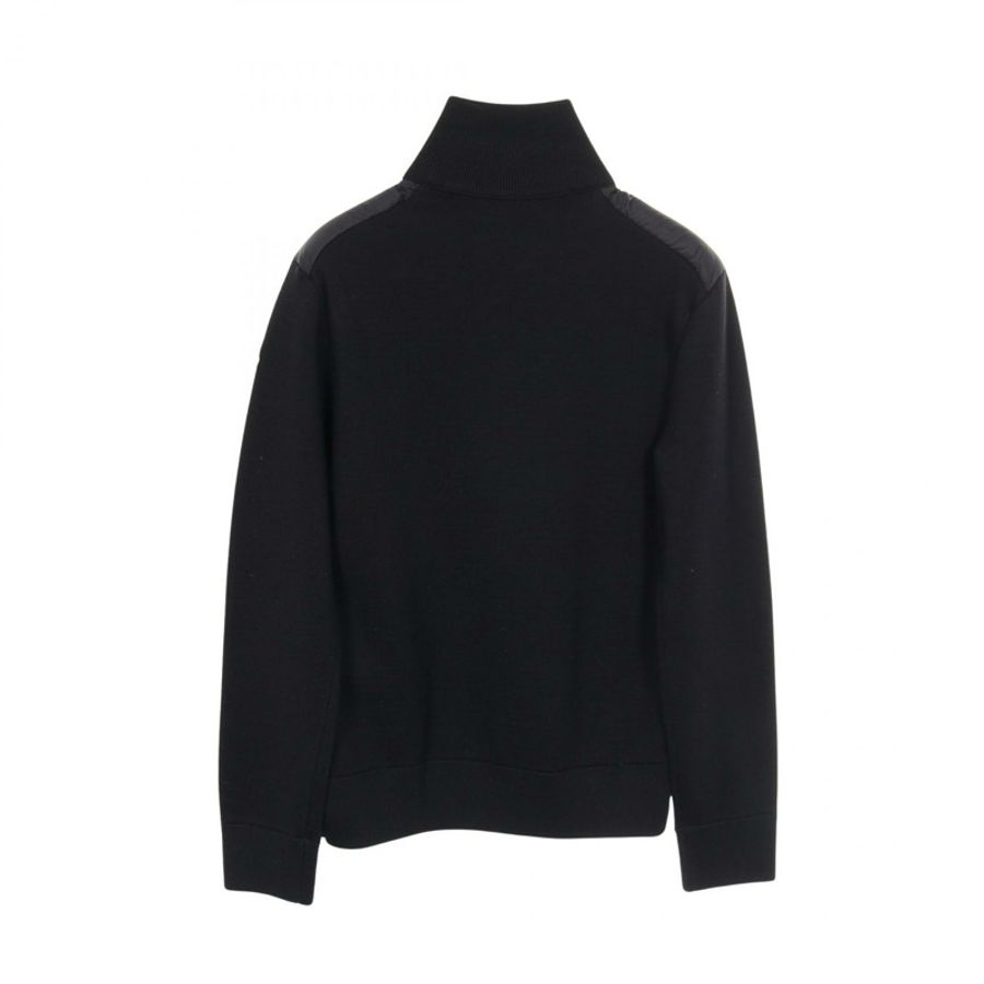 MONCLER 羊毛開襟衫,黑色,S碼,二手女款-1
