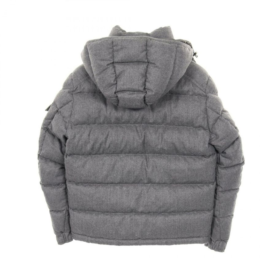 MONCLER MONTGENEVRE Montgenevre 羽絨外套 E20914033805 羊毛灰 #2 二手男式-1