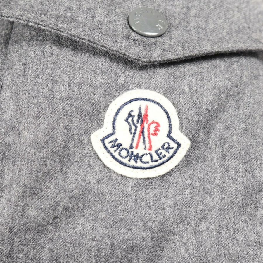 MONCLER MONTGENEVRE Montgenevre 羽絨外套 E20914033805 羊毛灰 #2 二手男式-4