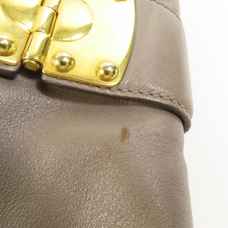 Miu Miu 羊皮皮革Shoulder Bag金扣手挽肩背兩用袋-15