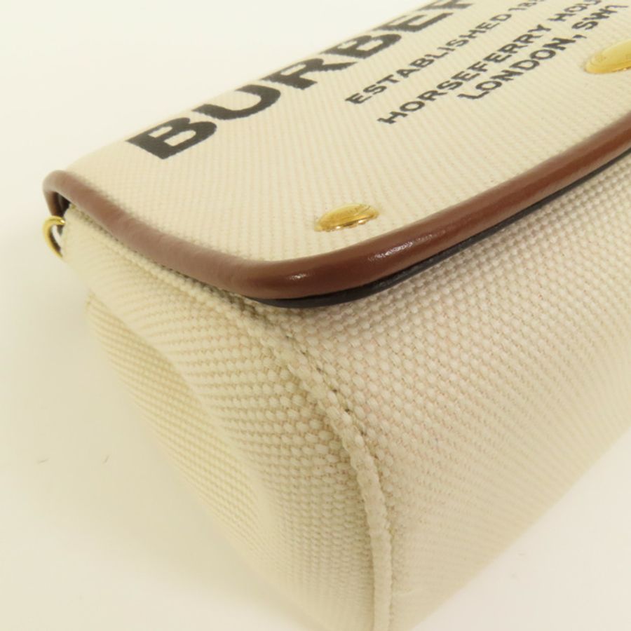 BURBERRY 帆布Shoulder Bag金扣肩背袋-11