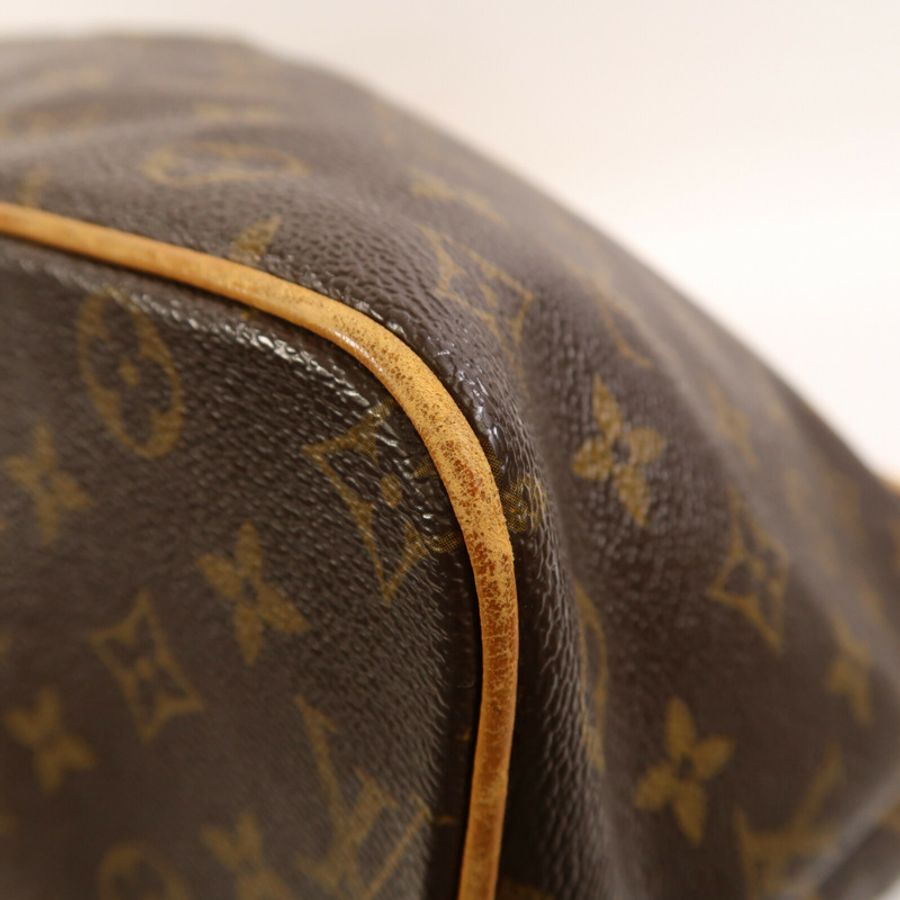 LOUIS VUITTON Monogram Palermo GM金扣手挽肩背兩用袋棕色-4
