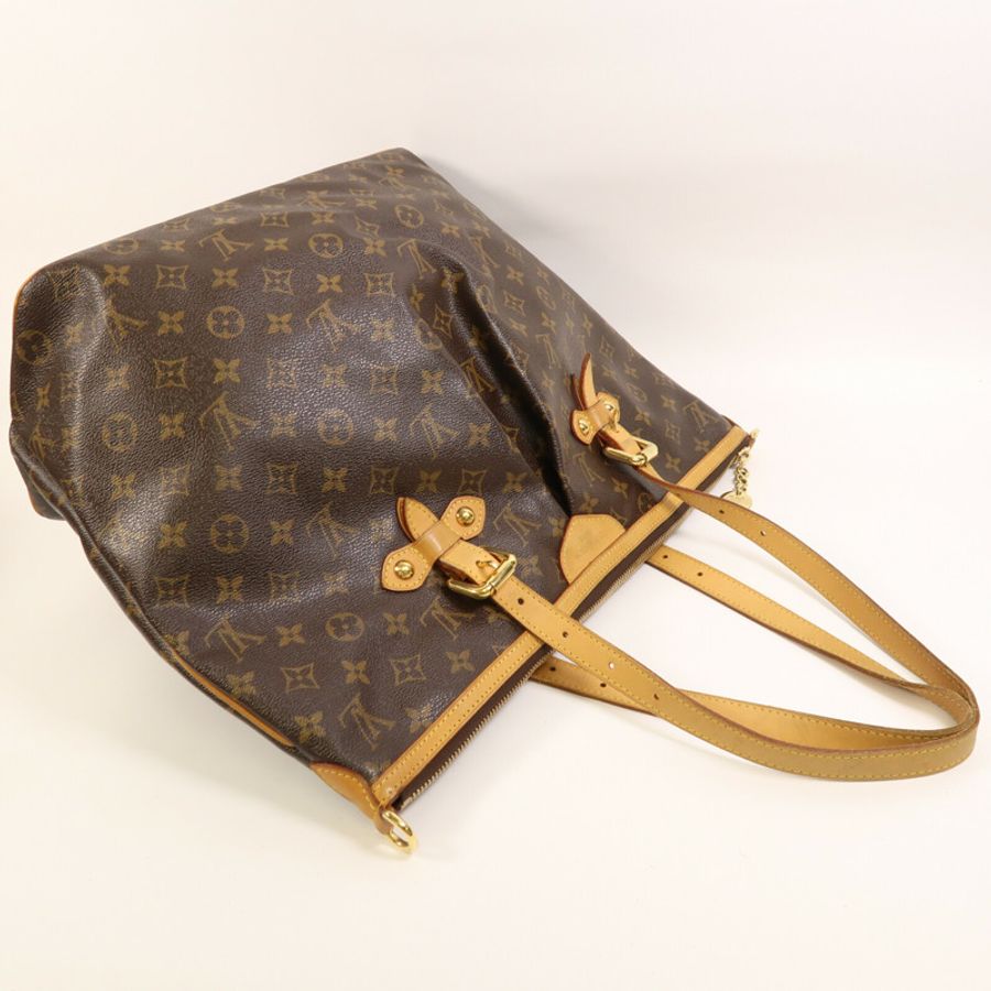 LOUIS VUITTON Monogram Palermo GM金扣手挽肩背兩用袋棕色-8