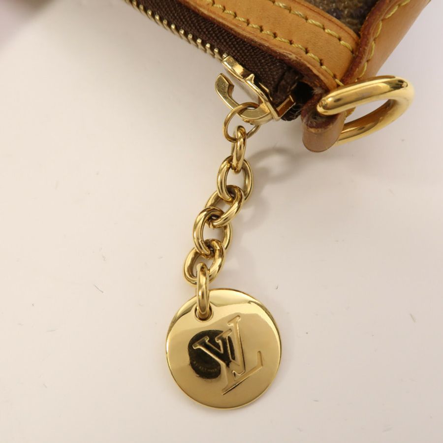 LOUIS VUITTON Monogram Palermo GM金扣手挽肩背兩用袋棕色-13