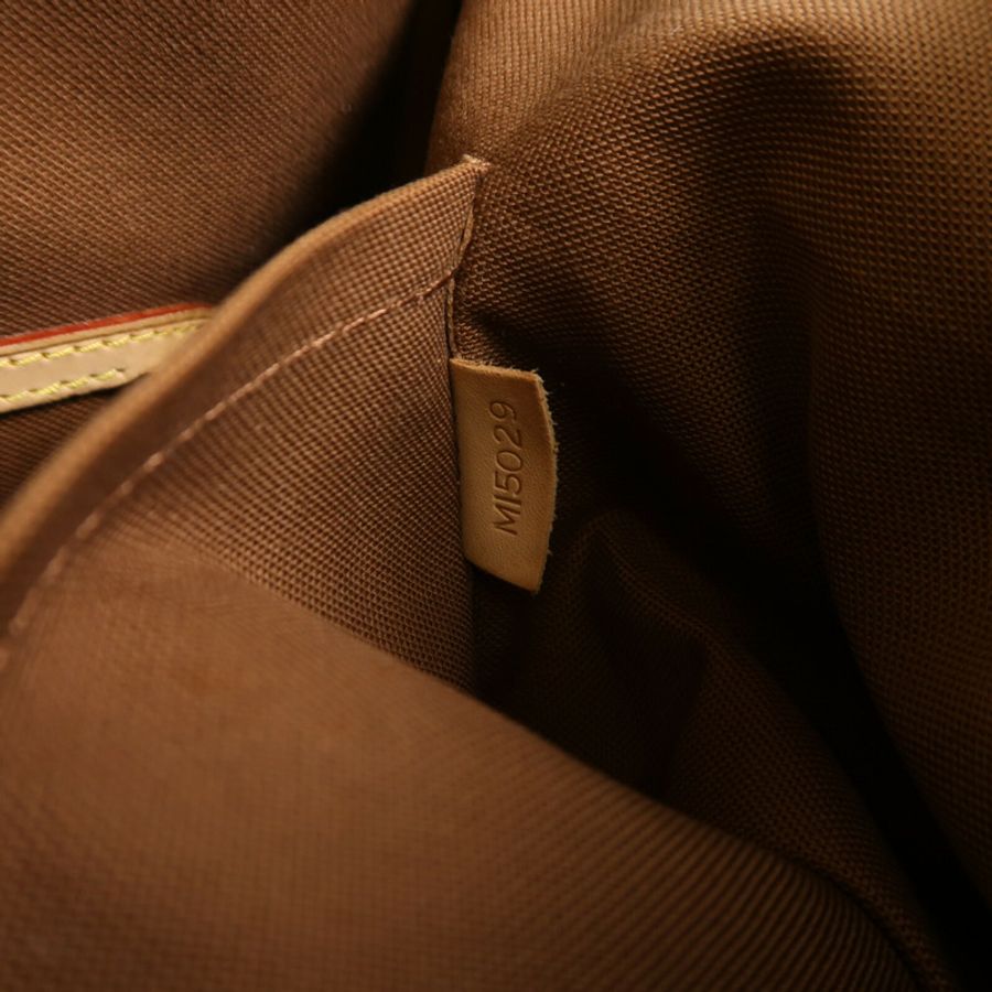 LOUIS VUITTON Monogram Palermo GM金扣手挽肩背兩用袋棕色-21