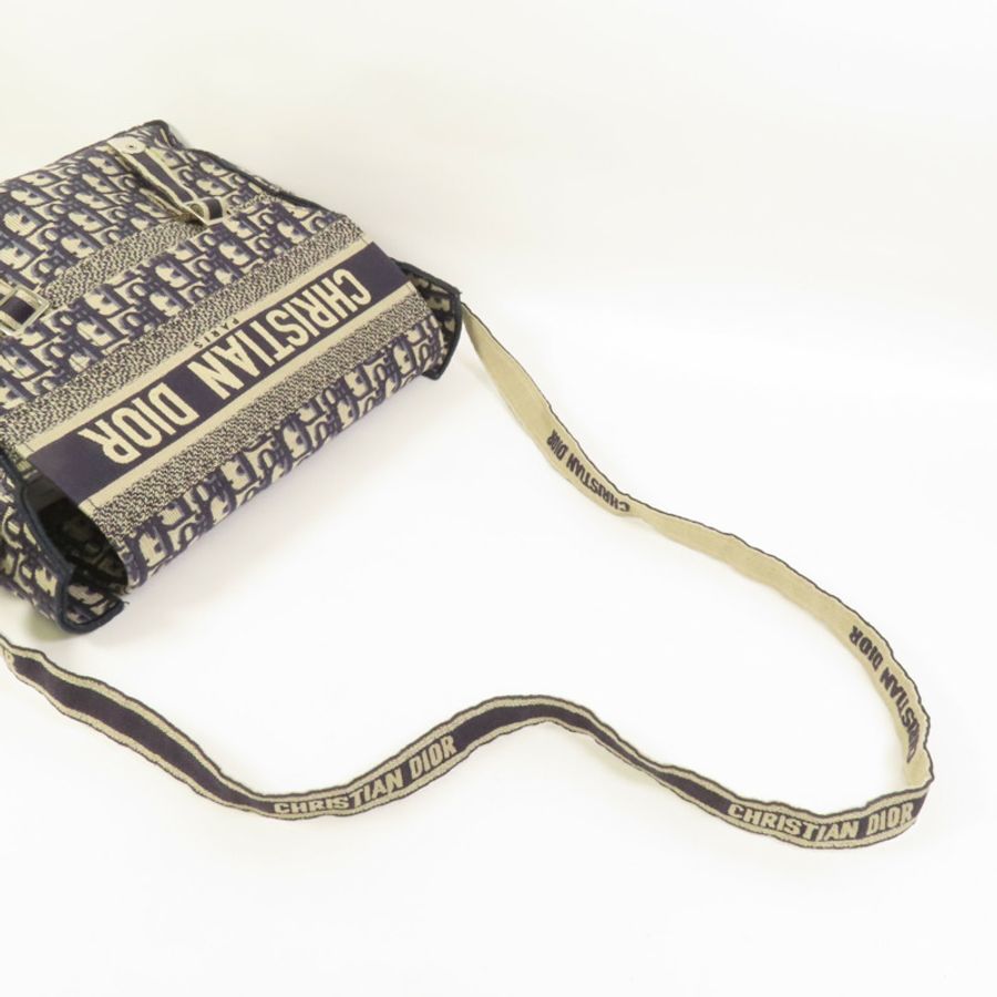 Dior 帆布Medium Diorcamp Bag銀扣肩背袋-4