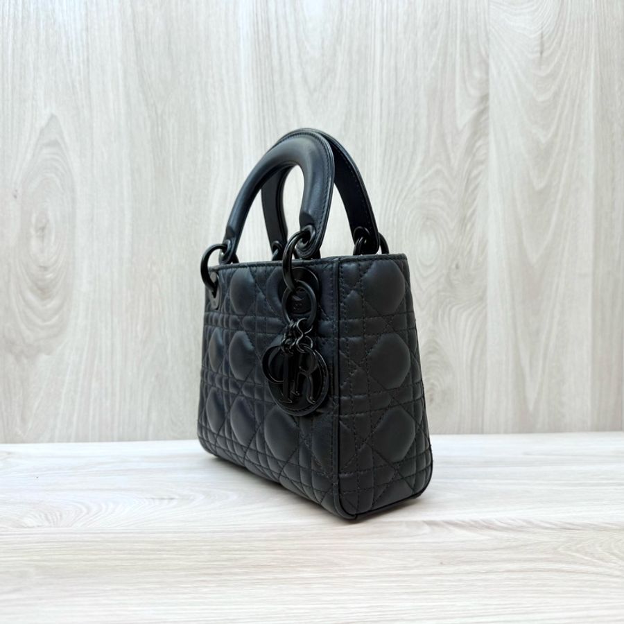 DIOR黑色啞光小牛皮LADY DIOR MINI黛妃M0505SLOI-2