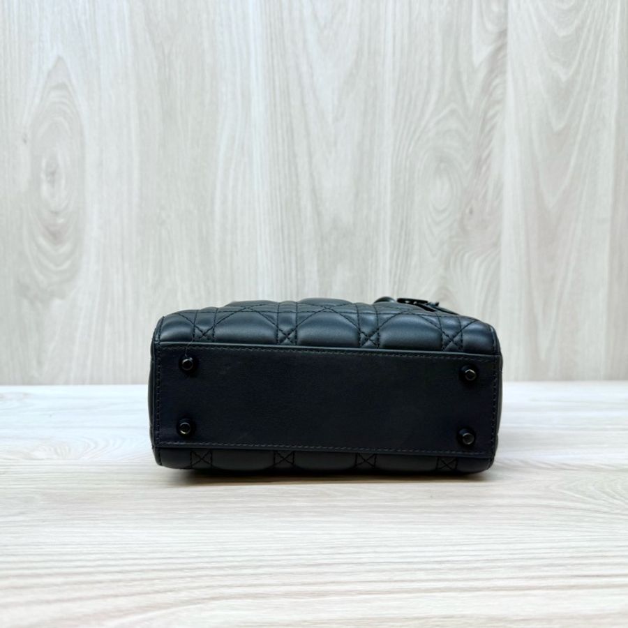 DIOR黑色啞光小牛皮LADY DIOR MINI黛妃M0505SLOI-5