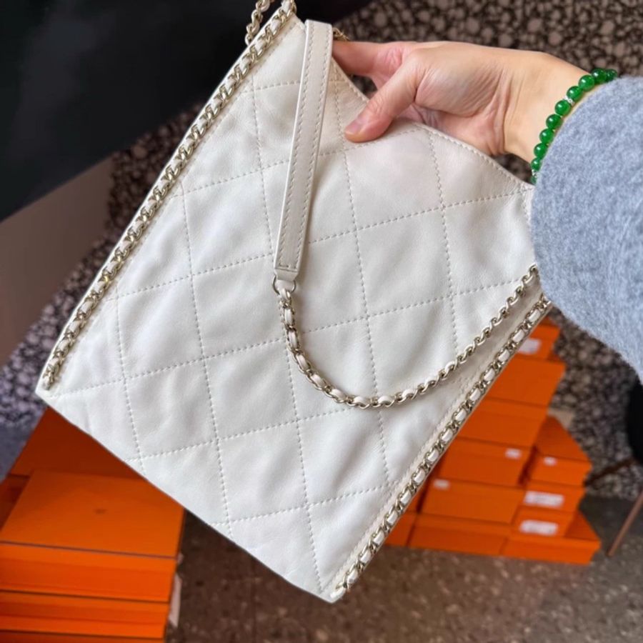 Chanel 芯片皮穿鏈 購物袋-2