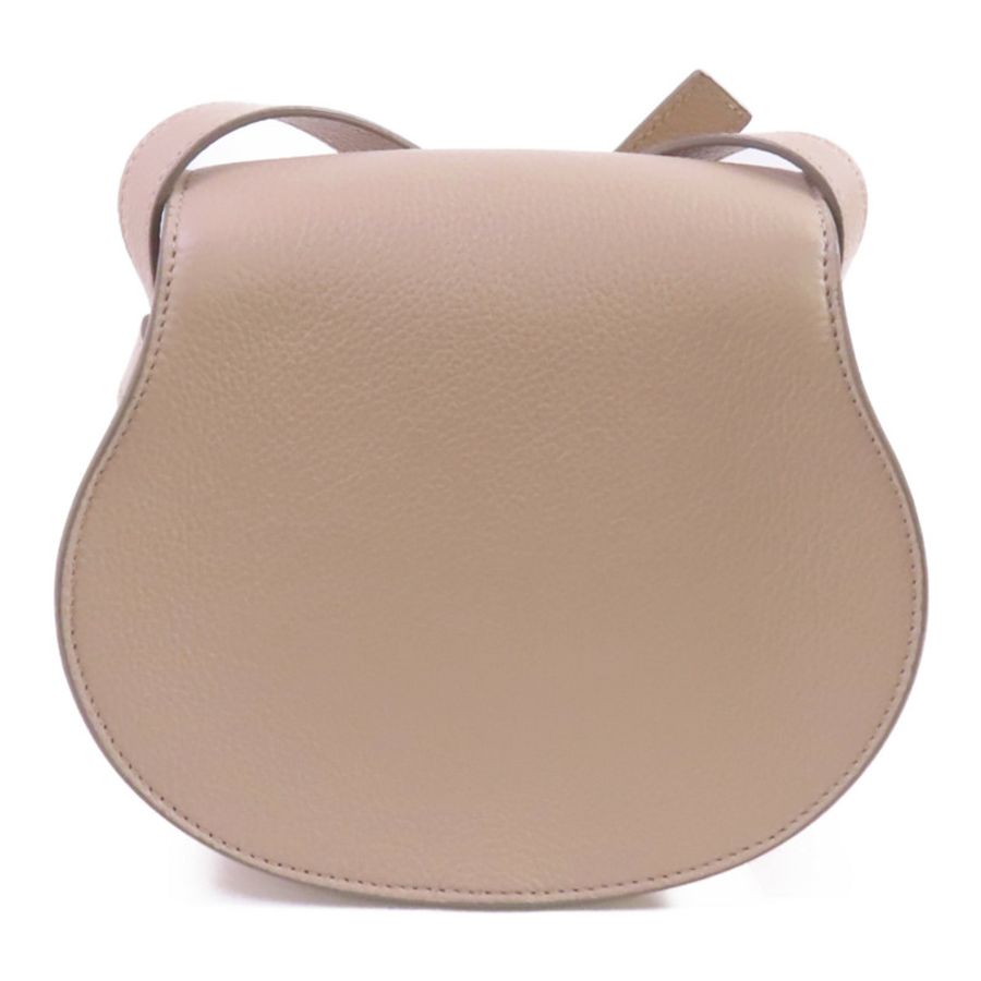 Chloe 牛皮皮革Small Marcie Saddle金扣肩背袋-1