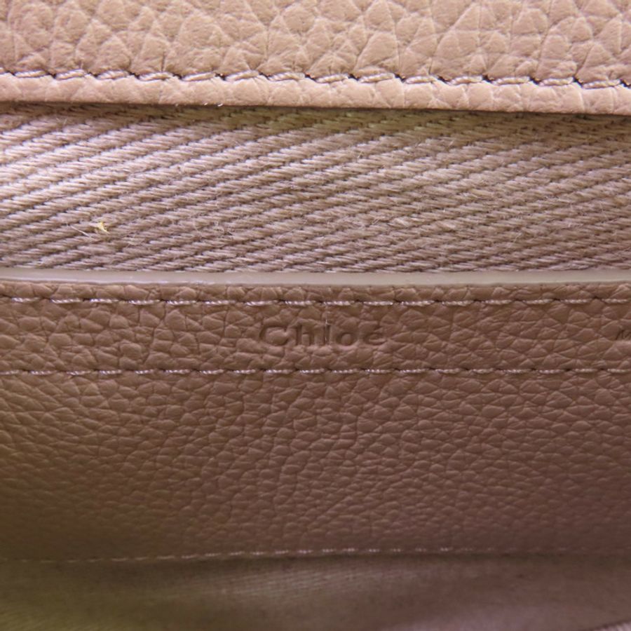 Chloe 牛皮皮革Small Marcie Saddle金扣肩背袋-12