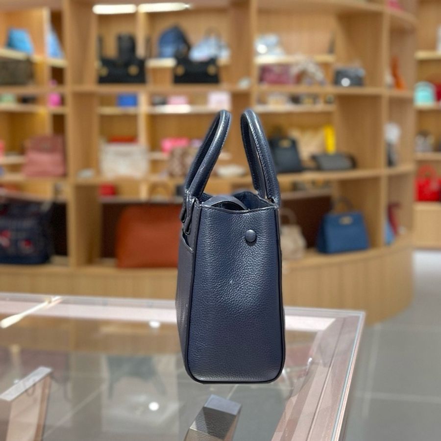 Chanel香奈儿 mini executive 藏蓝色牛皮tote-2