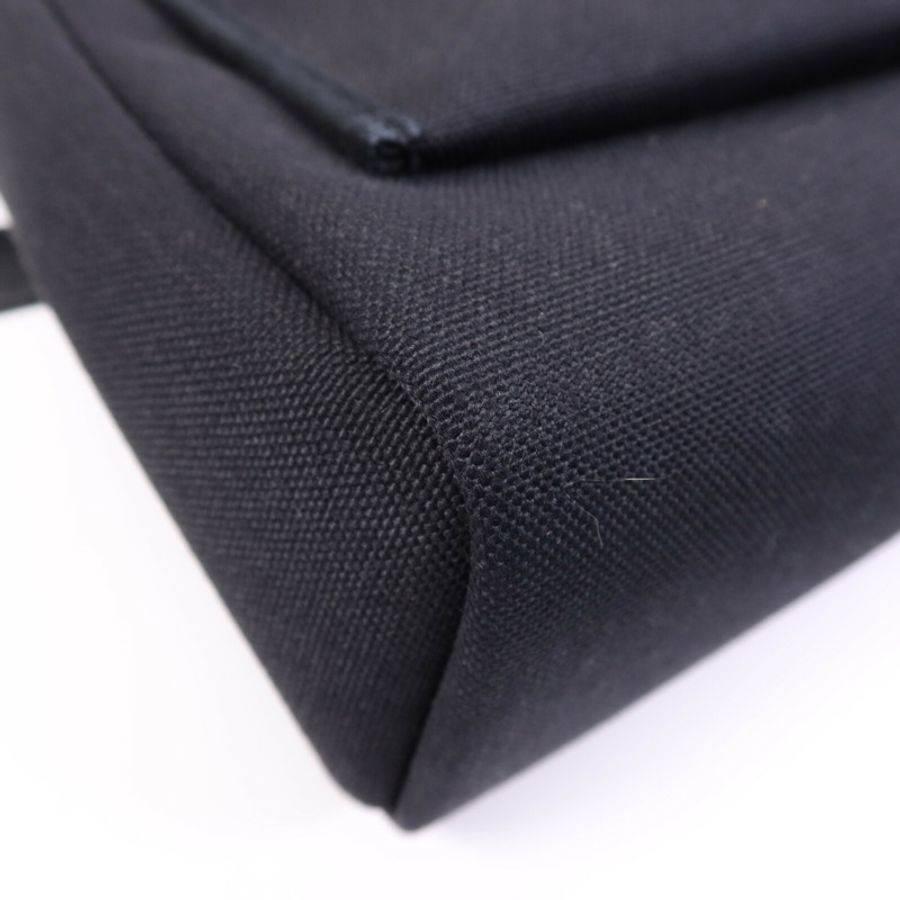 HERMES 帆布Herbag PM金扣手挽肩背兩用袋Noir-13