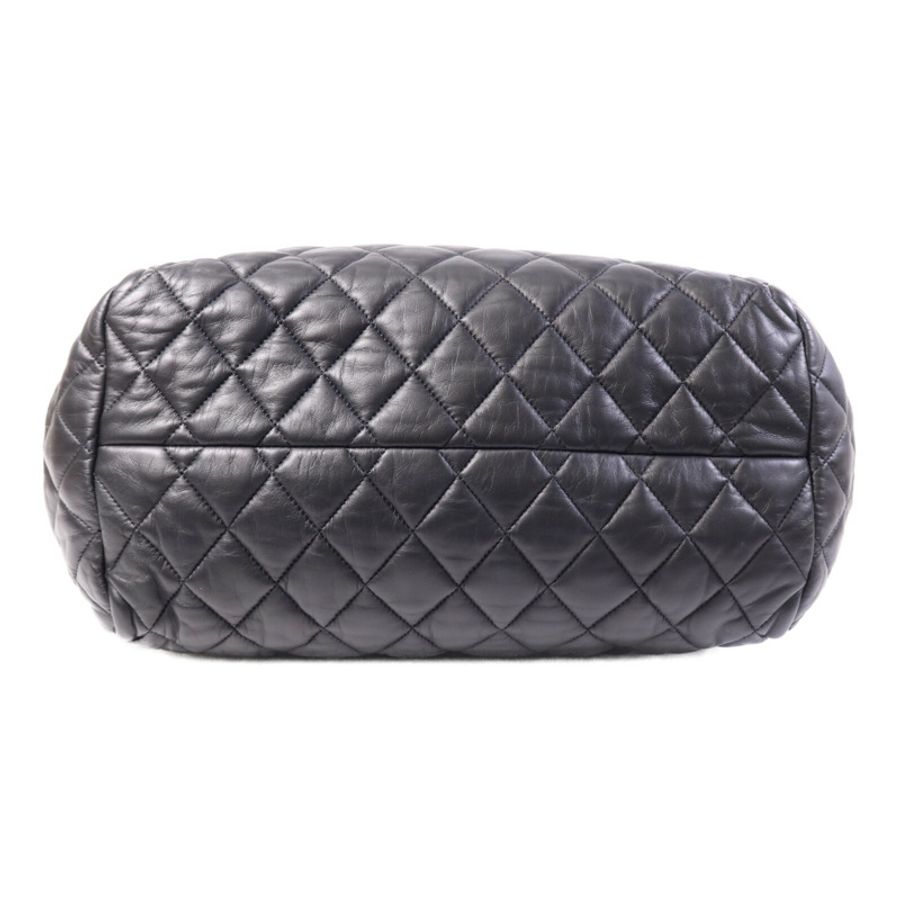 CHANEL 牛皮皮革Coco Cocoon銀扣手挽袋-3