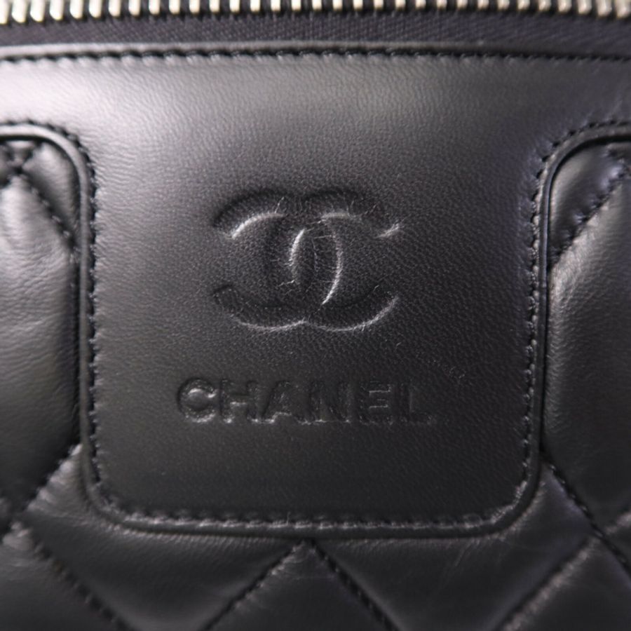 CHANEL 牛皮皮革Coco Cocoon銀扣手挽袋-14