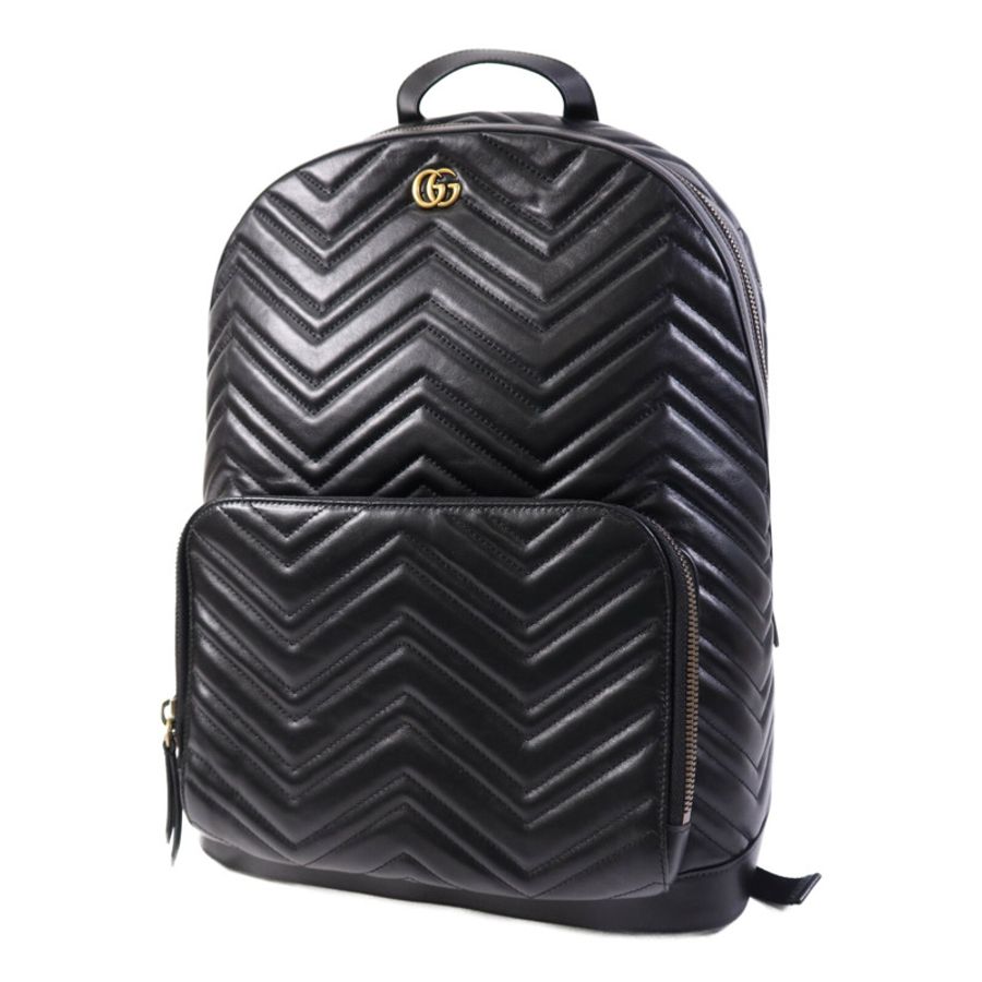 GUCCI 羊皮皮革Backpack金扣背包-2