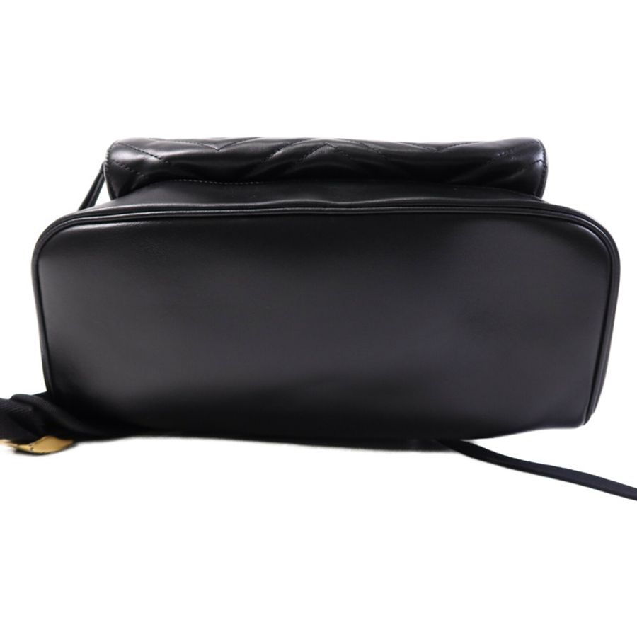 GUCCI 羊皮皮革Backpack金扣背包-3